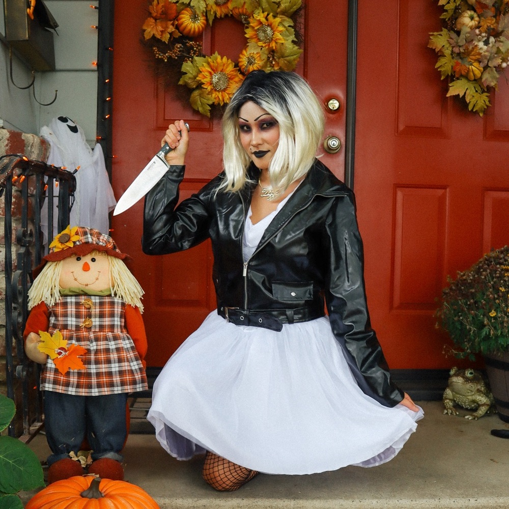 Adult Tiffany Bride of Chucky Costume Size M for Women Halloween